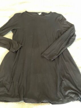 J Crew Classic Black Long-Sleeve Women’s Dress with pockets